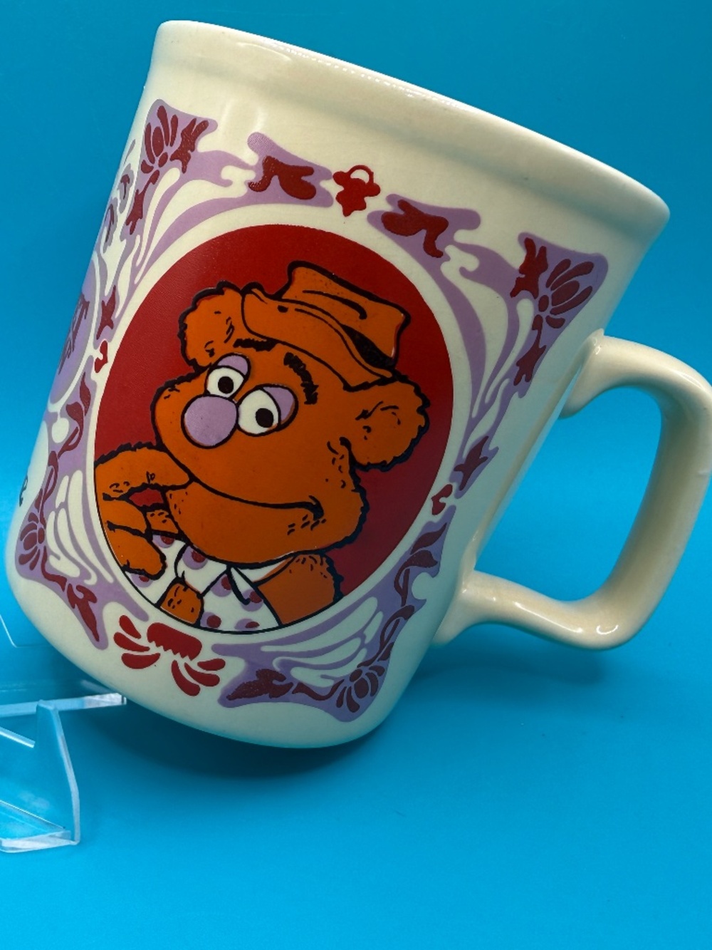 Vintage 1978 Muppets Fozzie Bear Mug Kiln Craft England Staffordshire Ironstone